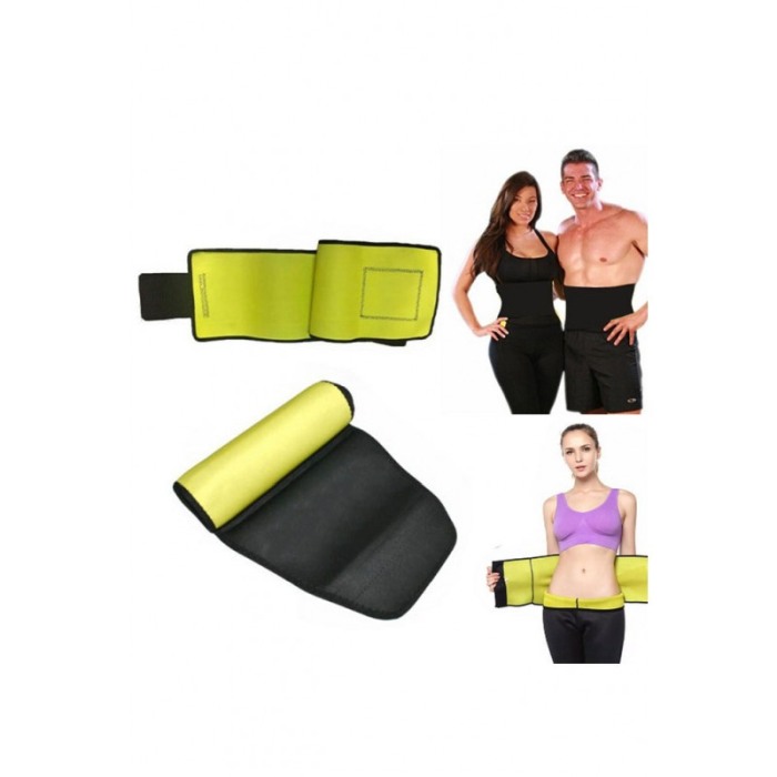 Centura de slabit HealthyWaist, marime universala, subtiaza, tonifica, unisex, prindere cu scai, 110x24 cm , negru [4]