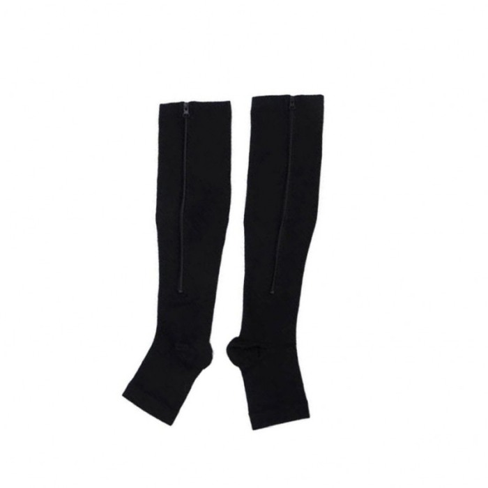 Ciorapi compresivi ZipperSoft, pentru imbunatatirea circulatiei sanguine,universale, negru, S/M [3]