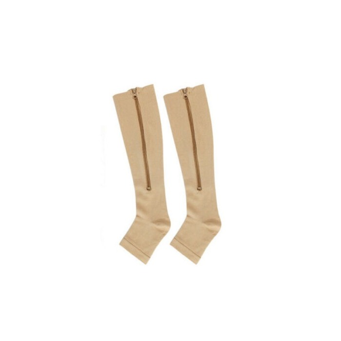 Ciorapi compresivi ZipperSoft, pentru imbunatatirea circulatiei sanguine,universale, nude, L/XL [5]