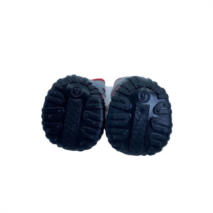 Cizmulite Puppy Boots, cu scai pentru catei de talie foarte mica, masura XL, negru/rosu,banda reflectorizanta, 6 x 5 cm [4]