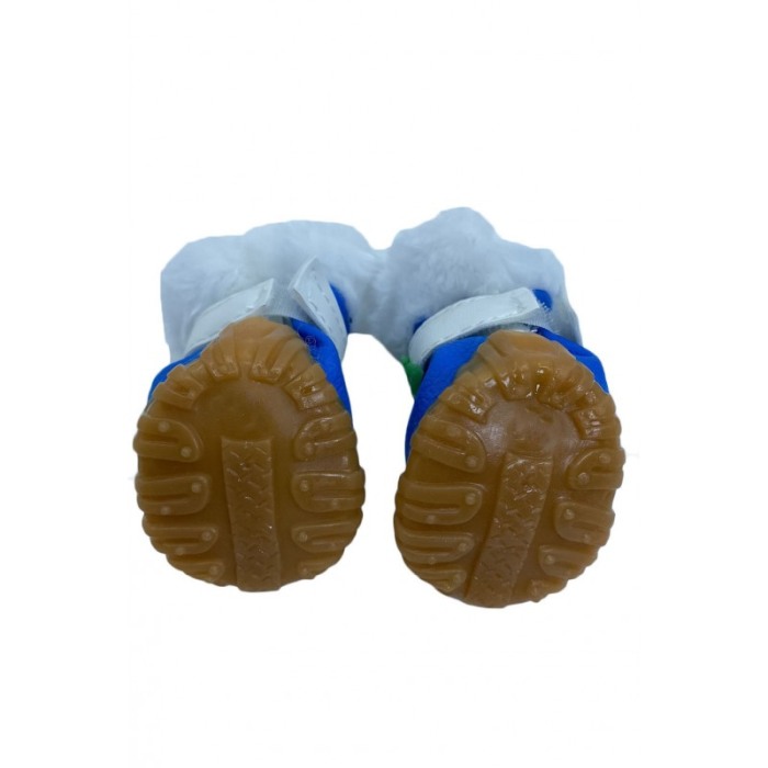 Cizmulite Strawberry Boots, cu scai pentru catei de talie foarte mica, masura L, albastru,5.5 x 5 cm [2]