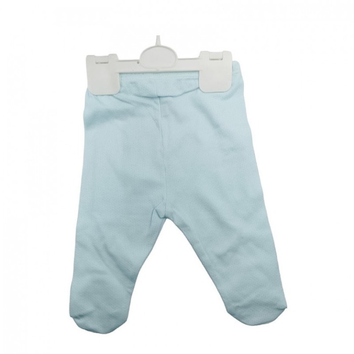 Compleu pentru bebelusi 0-3 luni BabyBlue, 3 piese, 100% bumbac, 56 cm, alb/albastru deschis, Doty®️ [5]