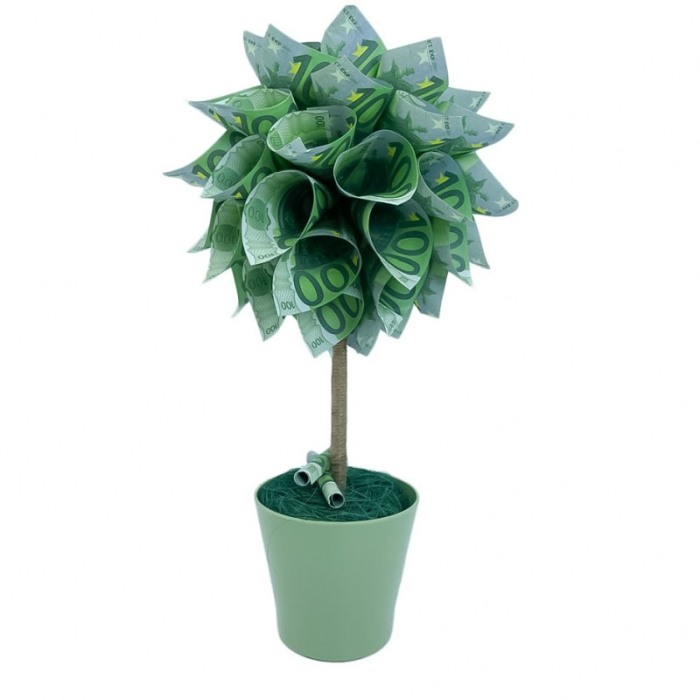 Copac decorativ EUR Tree, in ghivechi, design creativ,model euro, 34 cm, verde [6]