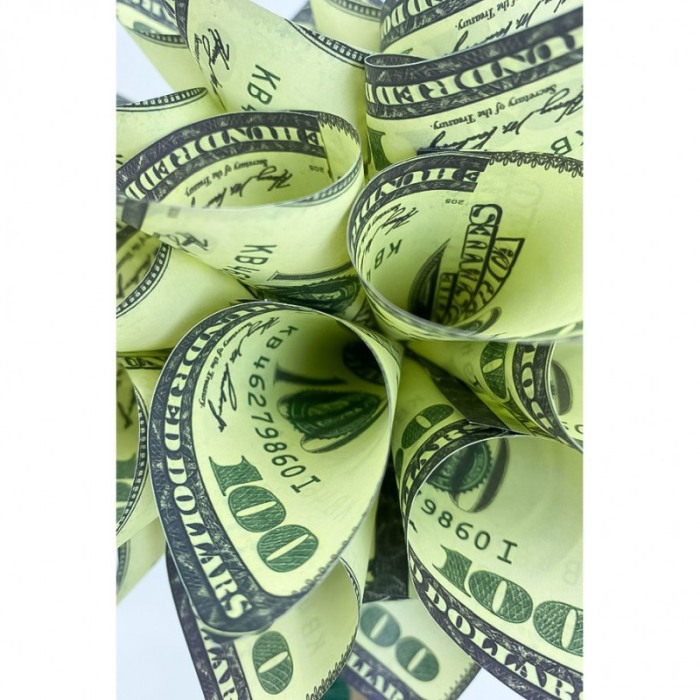 Copac decorativ USD Tree, in ghivechi, design creativ,model dolari, 34 cm, verde [2]