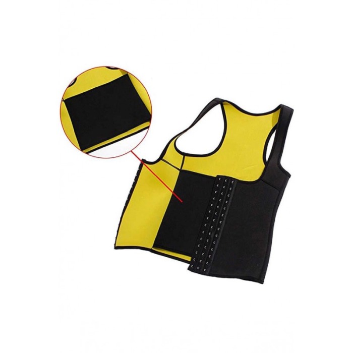 Corset FlatBellY ,L, tip sauna  pentru slabit si modelarea taliei din neopren, cu 3 adaptori graduali pentru talie, Doty [2]