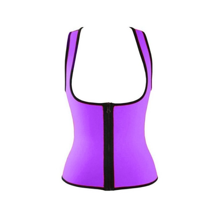 Corset FlatBellY tip sauna  pentru slabit,XL ,mov [4]