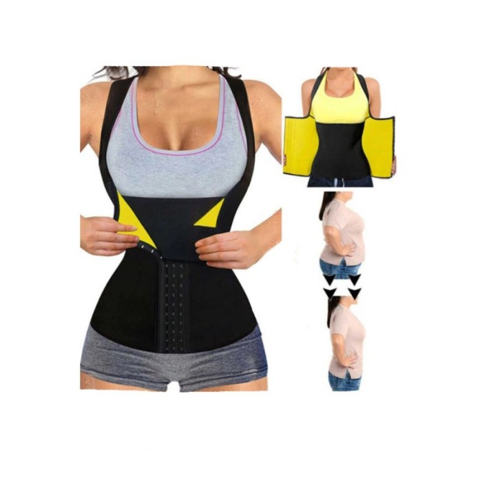 Corset FlatBellY ,XXL, tip sauna  pentru slabit si modelarea taliei din neopren, cu 3 adaptori graduali pentru talie, Doty [3]