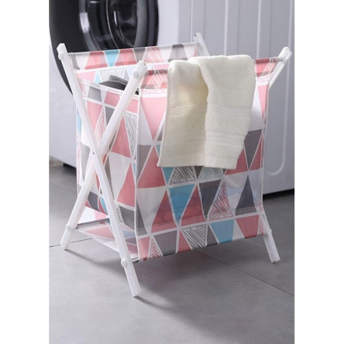 Cos pentru rufe LaundrySpace Doty®, pliabil, design creativ, imprimeu grafic, multicolor, 37x31 cm [5]