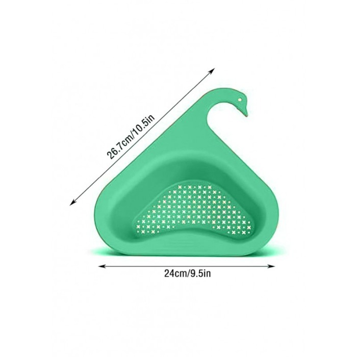 Cos scurgere multifunctional pentru chiuveta SinkGad Doty.ro®, 27x24 cm, sistem de prindere, materiale de calitate, verde [2]