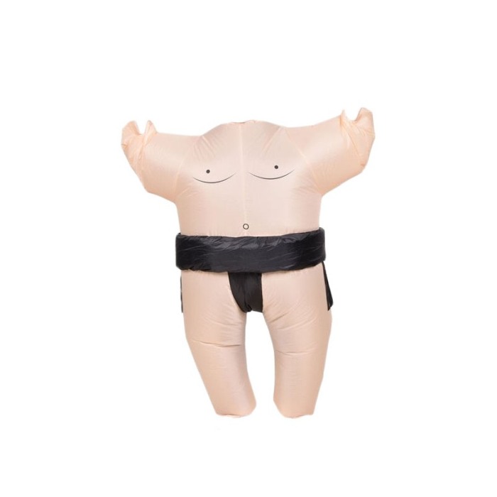 Costum gonflabil Sumo Fight, cu palarie inclusa, marime universala, bej [6]