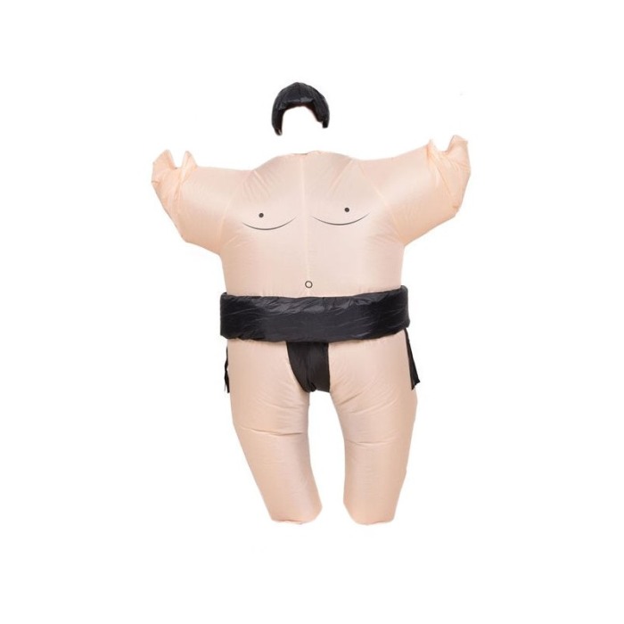 Costum gonflabil Sumo Fight, cu palarie inclusa, marime universala, bej [5]