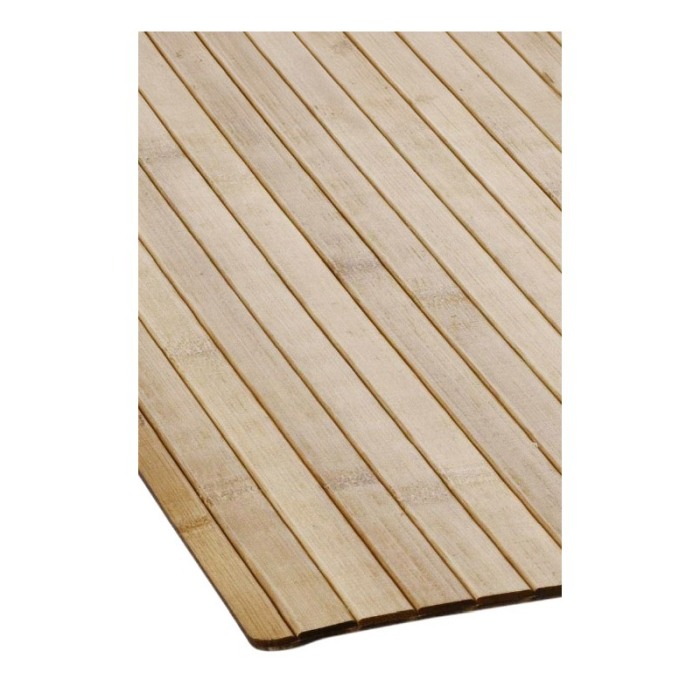 Covoras de baie din bambus BambooCarpet Doty®, bej, 50x120 cm, design antiderapant, rezistent la umiditate [5]