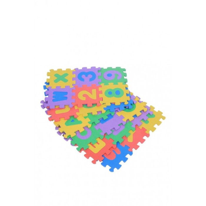 Covoras Puzzle Educativ ABCarpet Doty® pentru copii, 36 piese din spuma cu imprimeu litere si cifre, multicolor, 12x12 cm [6]
