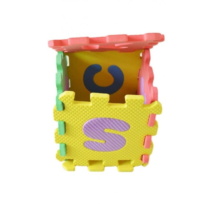 Covoras Puzzle Educativ pentru Copii, 10  Piese din Spuma cu Imprimeu Litere [3]