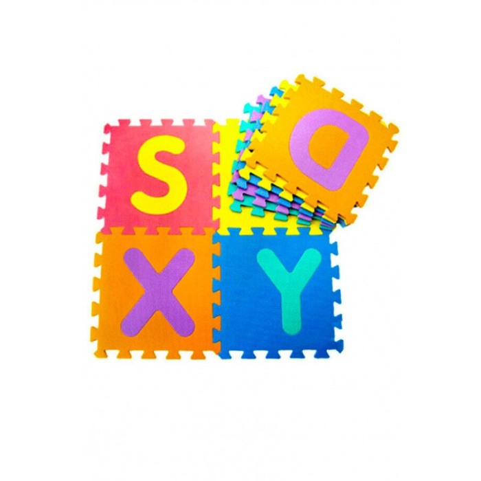 Covoras Puzzle Educativ pentru Copii, 10  Piese din Spuma cu Imprimeu Litere [6]