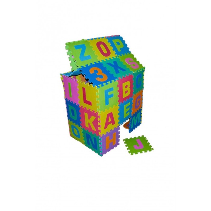 Covoras Puzzle Educativ pentru Copii, 10  Piese din Spuma cu Imprimeu Litere [4]