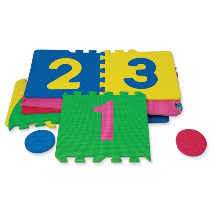 Covoras  Puzzle tip sotron, Educativ pentru Copii, 10  Piese din Spuma cu Imprimeu cifre [4]