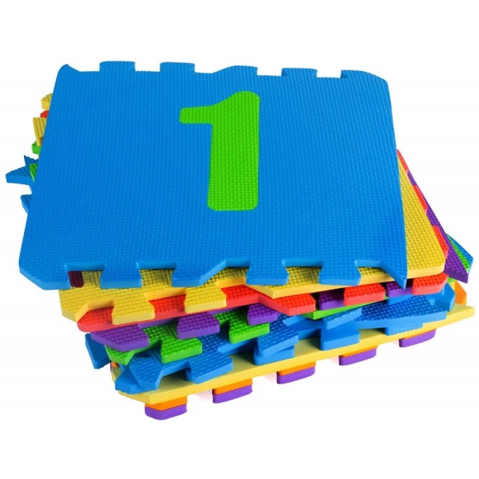 Covoras  Puzzle tip sotron, Educativ pentru Copii, 10  Piese din Spuma cu Imprimeu cifre [5]