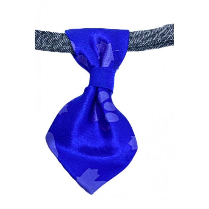 Cravata Ring Raley, pentru animale de companie, mici,32-24 cm, reglabila, clopotel inclus, albastru [3]