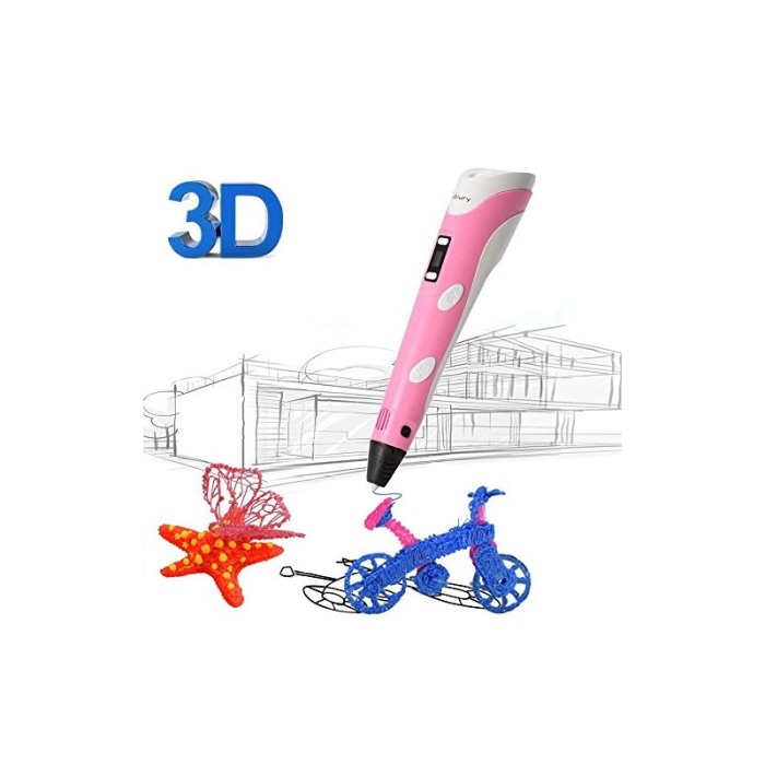 Creion Painting Pen pentru Desenat Obiecte 3D, filament 1.75 mm ,temperatura 230C, roz [4]
