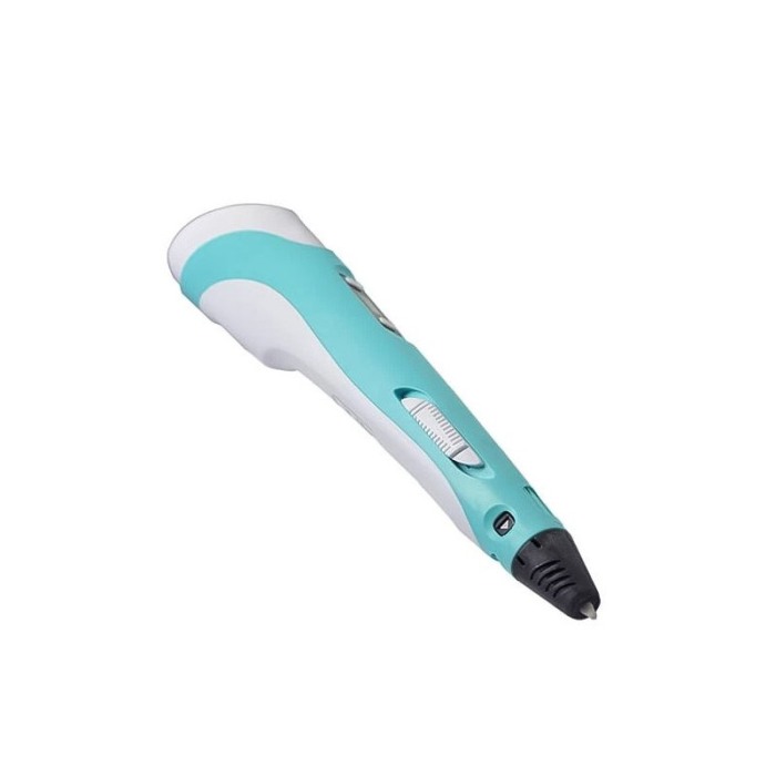 Creion Painting Pen pentru Desenat Obiecte 3D, filament 1.75 mm , temperatura 230C, turcoaz/alb [1]
