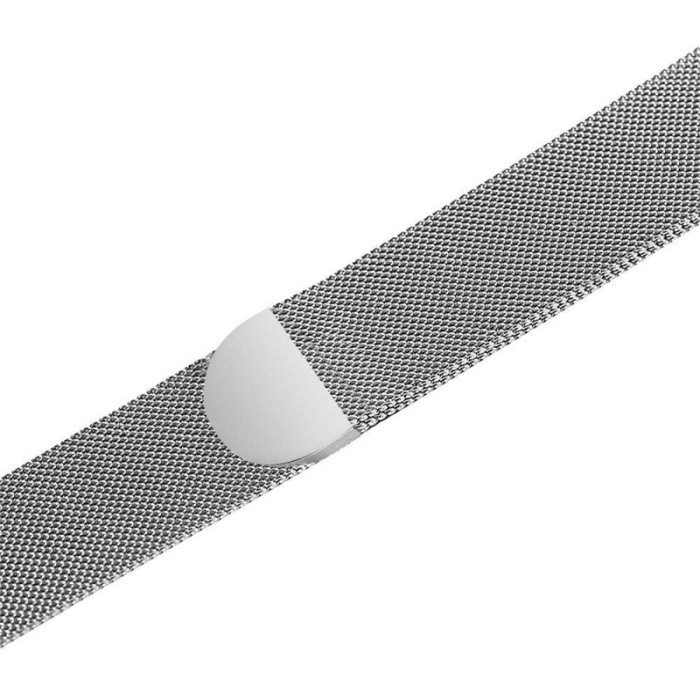 Curea argintie magnetica din otel inoxidabil, 44 mm compatibila Ceas Apple seria 1, 2 , 3 [4]