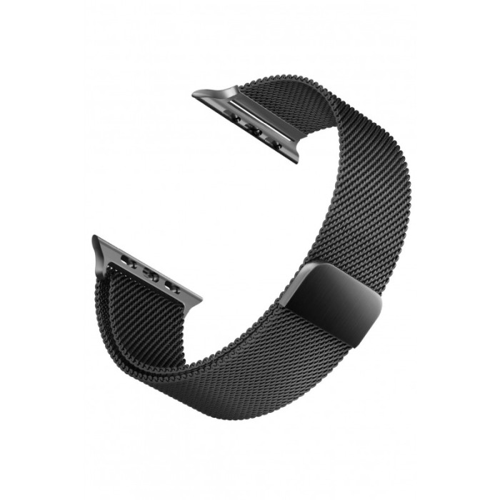 Curea neagra magnetica din otel inoxidabil, 42 mm compatibila Ceas Apple seria 1, 2 , 3 [1]