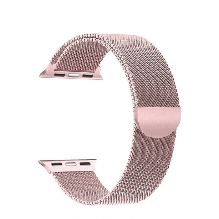 Curea ROSE pink magnetica din otel inoxidabil, 38 mm compatibila Ceas Apple seria 1, 2 , 3 [1]