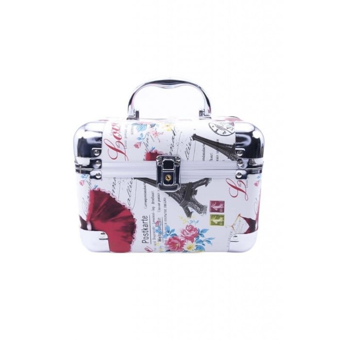 Cutie de bijuterii Giga Trunk Balerina  din material de calitate,usor de transportat,detalii argintii,2 nivele, 2 cheite,multico [2]