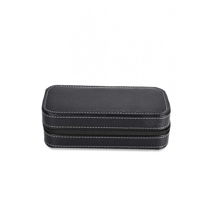 Cutie de ceasuri din piele ecologica TravelLineWatch, pentru 2 ceasuri,negru [7]