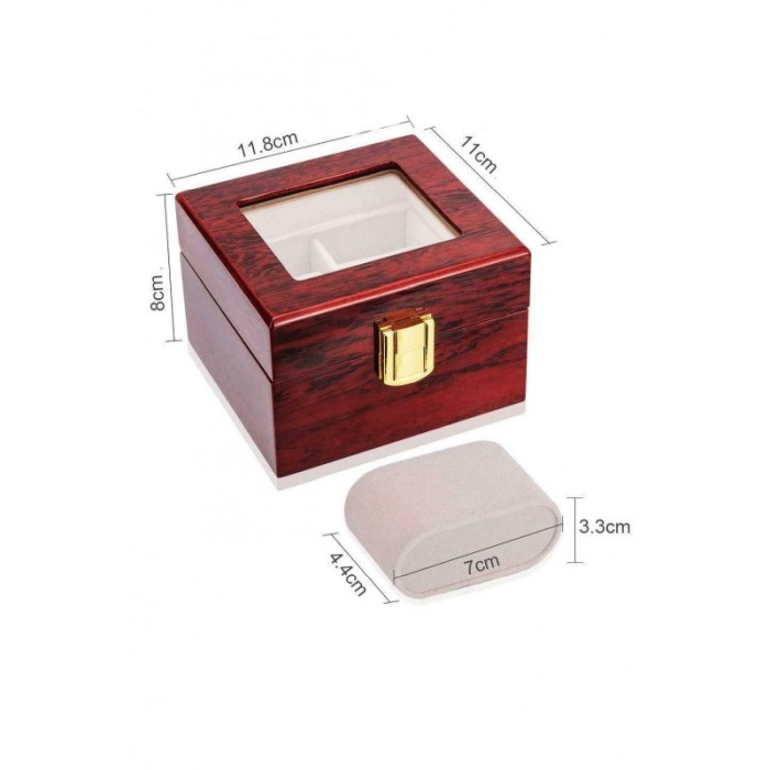 Cutie de depozitare Luxury din lemn pentru 2 ceasuri [4]