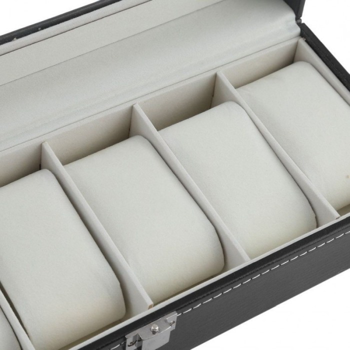 Cutie depozitare 6 ceasuri din piele ecologica [4]