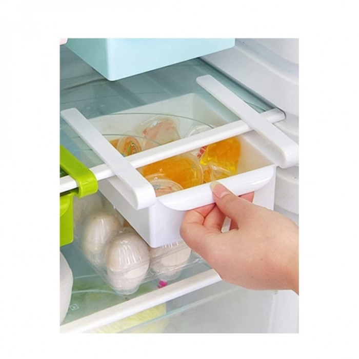 Cutie depozitare Fresh Storage, tip sertar, pentru frigider, usor de utilizat, practic, 15 x 15 x 7 cm, alb [4]