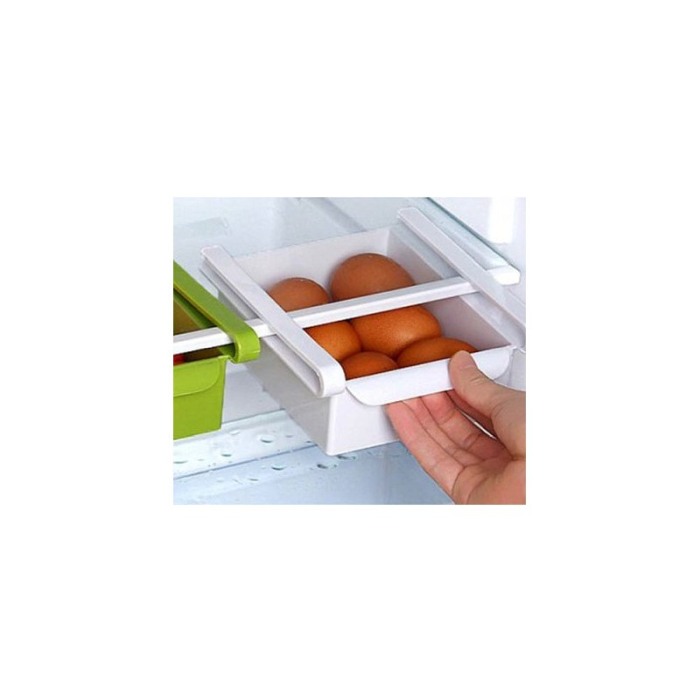 Cutie depozitare Fresh Storage, tip sertar, pentru frigider, usor de utilizat, practic, 15 x 15 x 7 cm, alb [2]