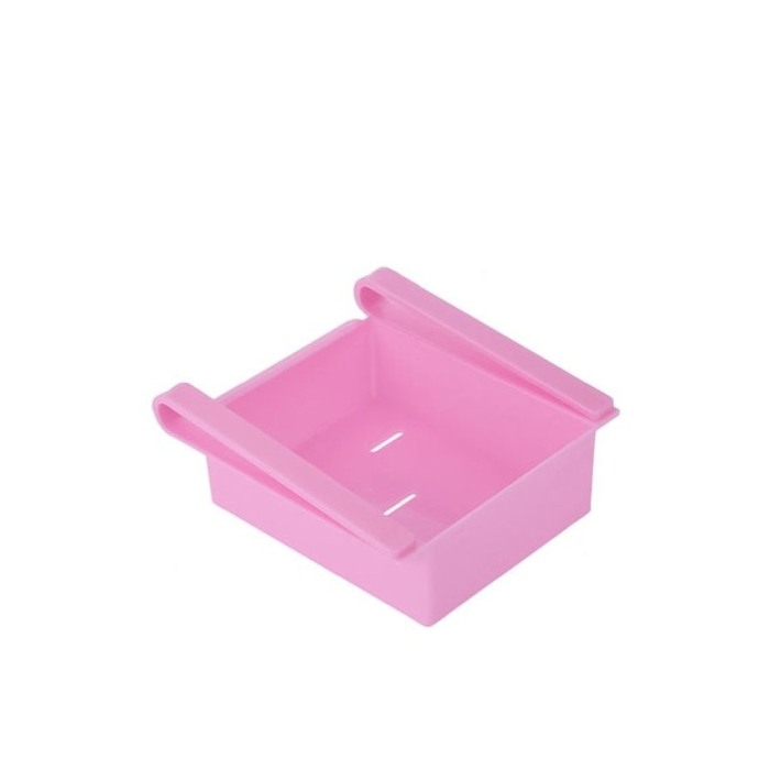 Cutie depozitare Fresh Storage, tip sertar, pentru frigider, usor de utilizat, practic, 15 x 15 x 7 cm, roz, Doty®️ [1]