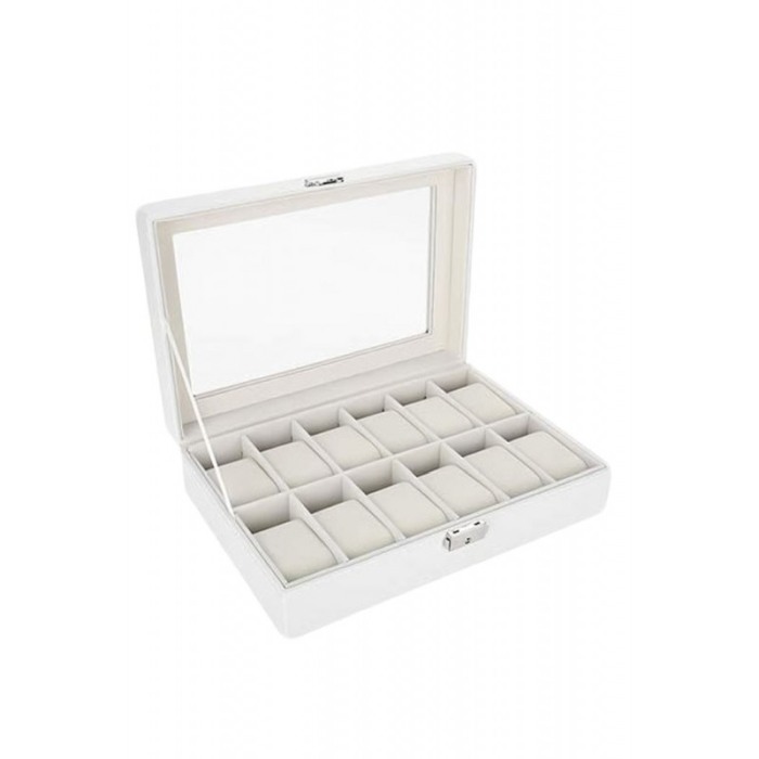 Cutie pentru  12 ceasuri de depozitat ,eleganta , culoare alba, Doty [4]