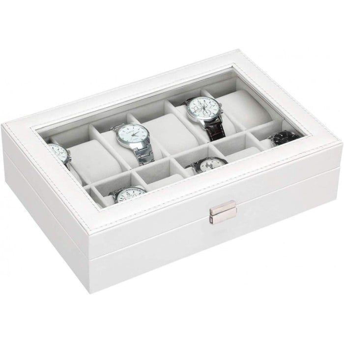 Cutie pentru  12 ceasuri de depozitat ,eleganta , culoare alba, Doty [5]