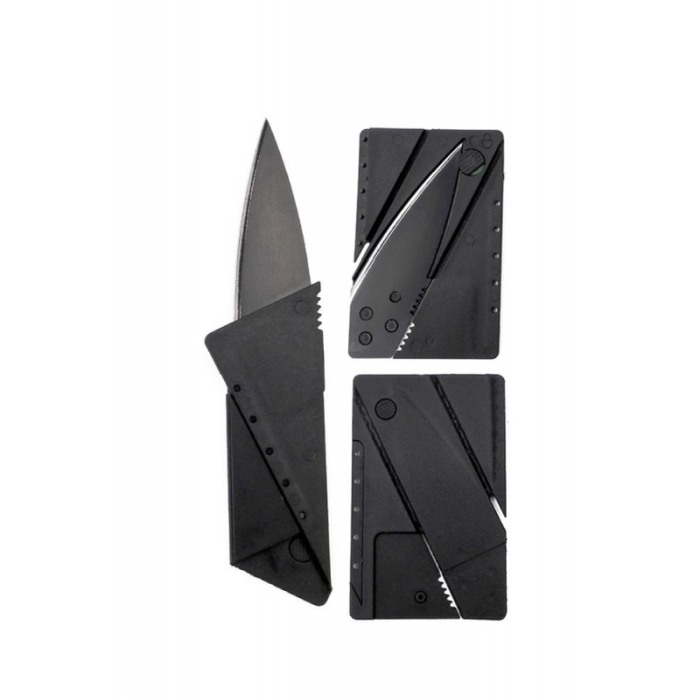 Cutit briceag Secret Knife, model card, usor si eficient, portabil, design mdoern, materiale de calitate, negru, doty [2]