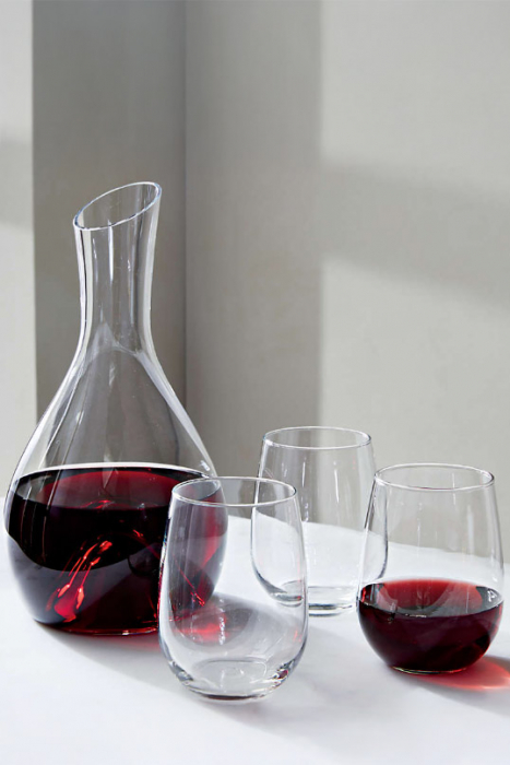 Decantor de vin Classic Wine Pourer Doty®, design elegant si practic, din sticla, transparent, varf curbat, ideal pentru servire, 1600 ml [3]
