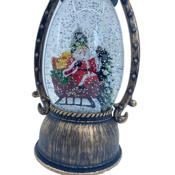 Decoratiune de Craciun Christmas Night, efecte sonore si luminoase,cablu usb inclus, model felinar,multicolor [3]