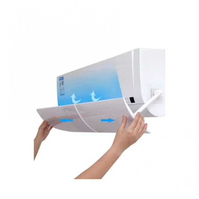 Deflector de aer conditionat, protectie flux de aer rece, reglabil 56 - 108cm, 9000-12000 BTU, kit de instalare inclus, Alb [7]