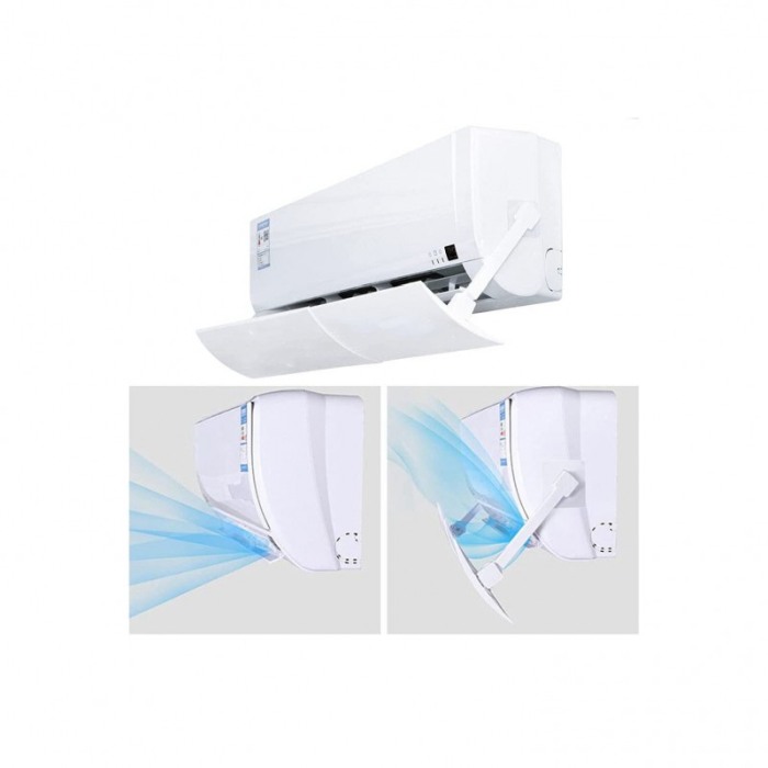 Deflector de aer conditionat, protectie flux de aer rece, reglabil 56 - 108cm, 9000-12000 BTU, kit de instalare inclus, Alb [4]