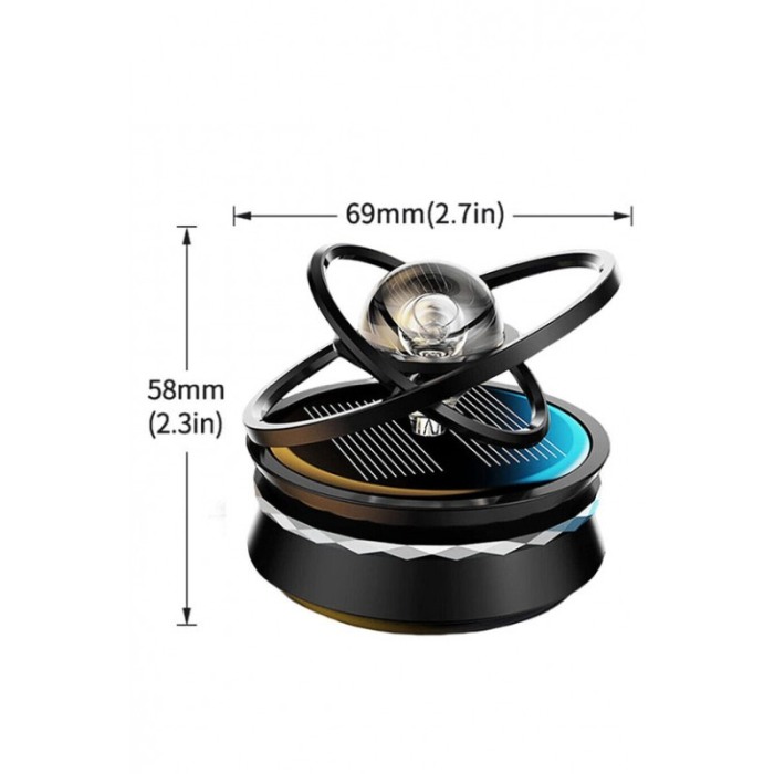 Difuzor de parfum pentru masina IntelliScent Solar Interstellar, infuzie cu ulei esential, negru, Doty®️ [5]
