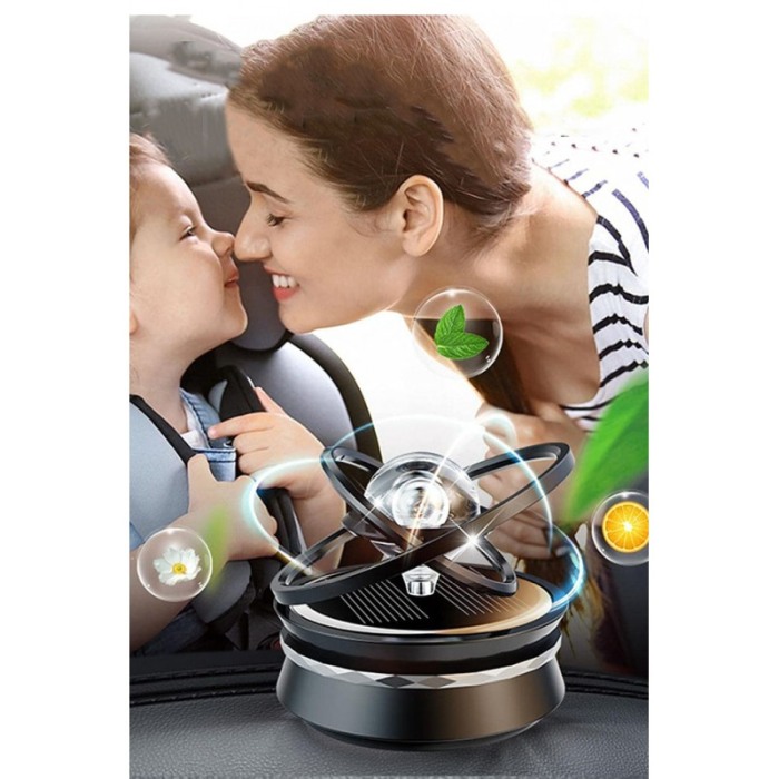 Difuzor de parfum pentru masina IntelliScent Solar Interstellar, infuzie cu ulei esential, negru, Doty®️ [2]