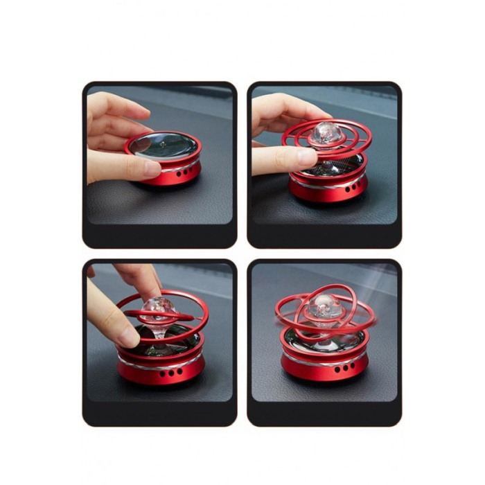 Difuzor de parfum pentru masina IntelliScent Solar Interstellar, infuzie cu ulei esential, rosu, Doty®️ [6]