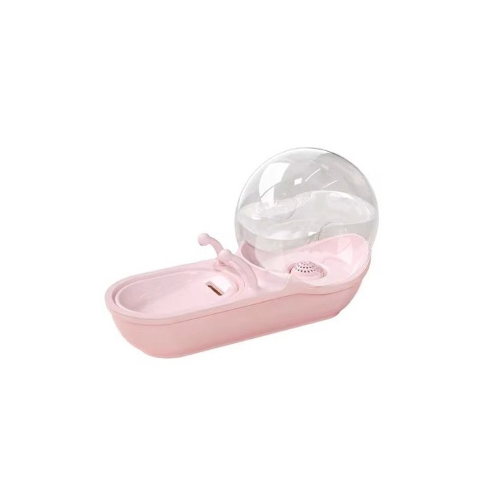 Dispenser automat de apa WaterShell Doty® pentru animalele de companie, tip fantana, capacitate 4L, design elegant, roz [2]