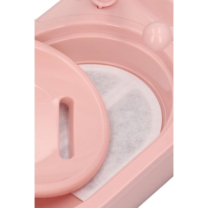 Dispenser automat de apa WaterShell Doty® pentru animalele de companie, tip fantana, capacitate 4L, design elegant, roz [10]