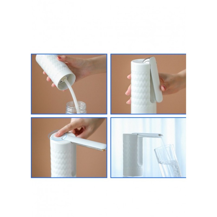Dispenser electric de apa PumpJoy Doty.ro®, compatibil cu bidoane de apa de 5L/10L/15L/19L, alb [5]