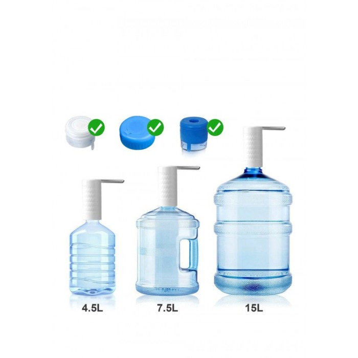Dispenser electric de apa PumpJoy Doty.ro®, compatibil cu bidoane de apa de 5L/10L/15L/19L, alb [3]