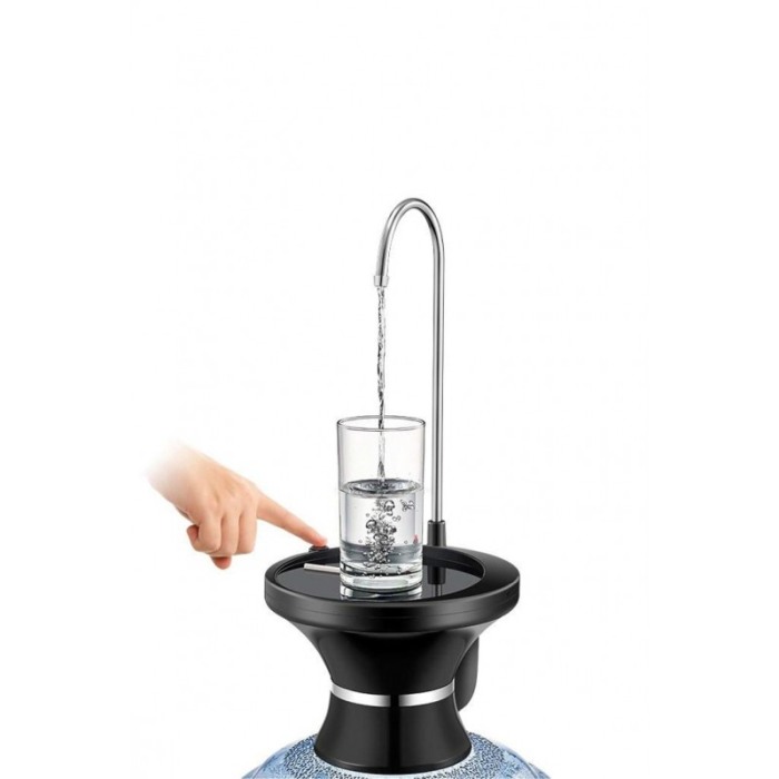 Dispenser electric de apa WaterFlow,cu robinet, usor de instalat,reincarcabil, 360 de grade rotatie, negru [1]